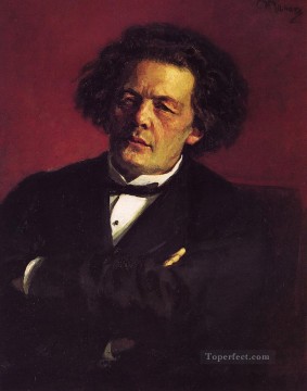 ピアニスト指揮者兼作曲家AGルービンシュタインの肖像 ロシアのリアリズム イリヤ・レーピン Oil Paintings